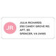 Simplicity Circle Initials Rectangle Address Labels in a Jar Image 6 of 6